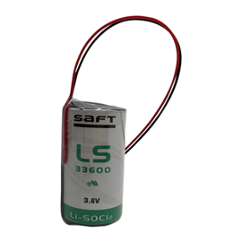Saft LS33600 3,6V Lithium batteri med 15cm kabel 